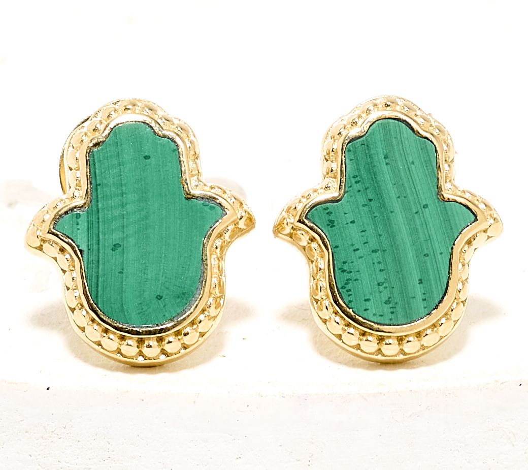 Karma & Luck Kalli Collection Hamsa Stud Earrings