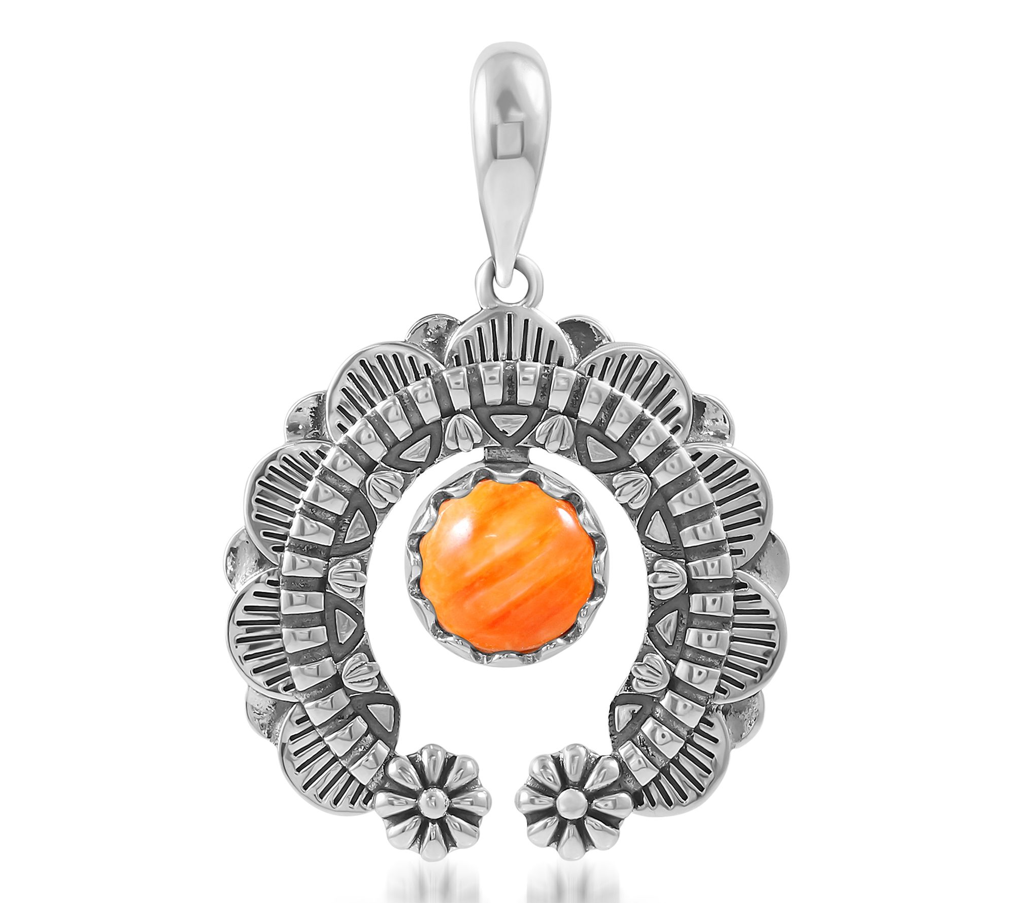 American West Sterling Silver Gemstone Naja Enhancer