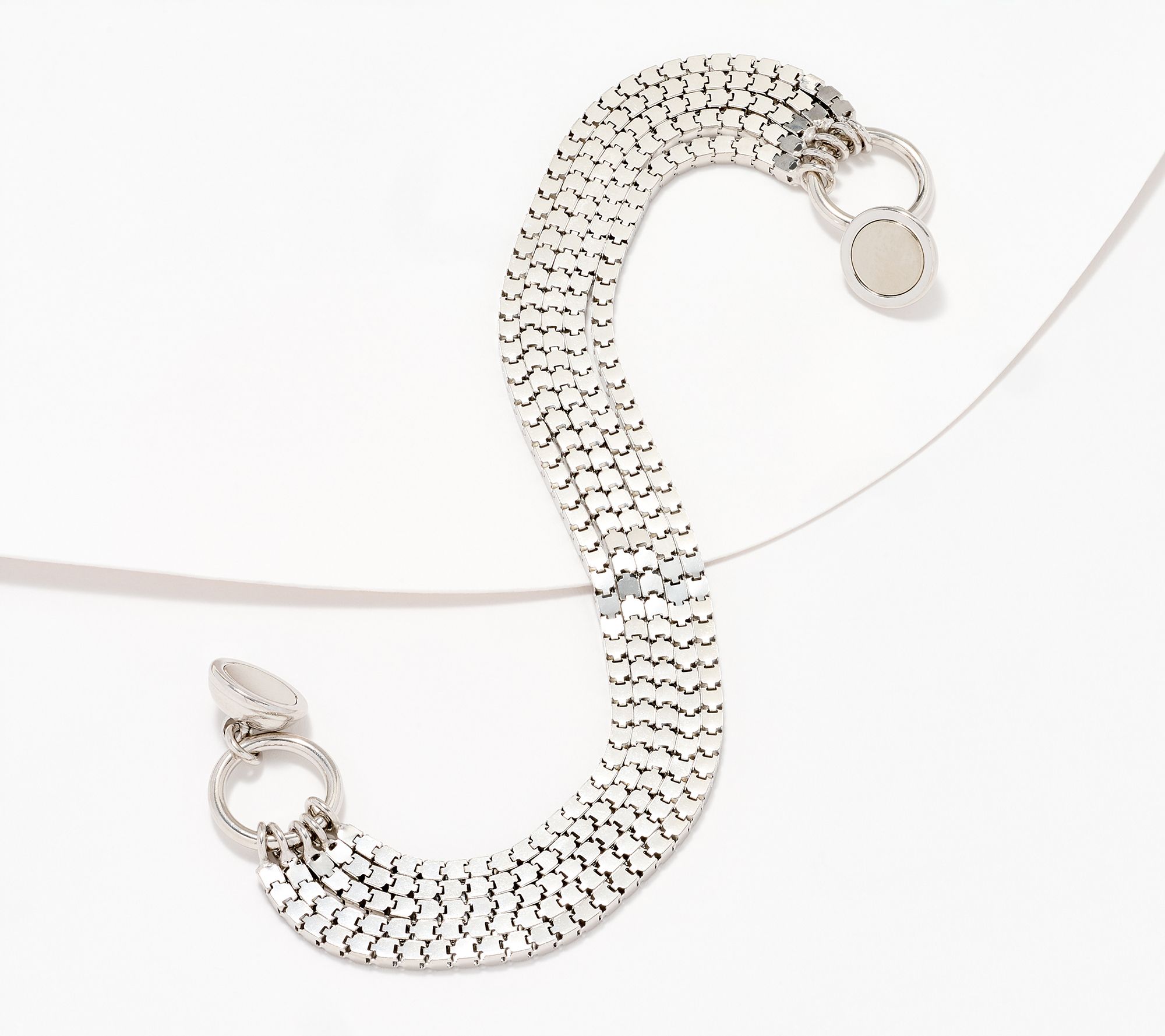 "As Is" David Markstein Sterling Silver Super Cube Bracelet