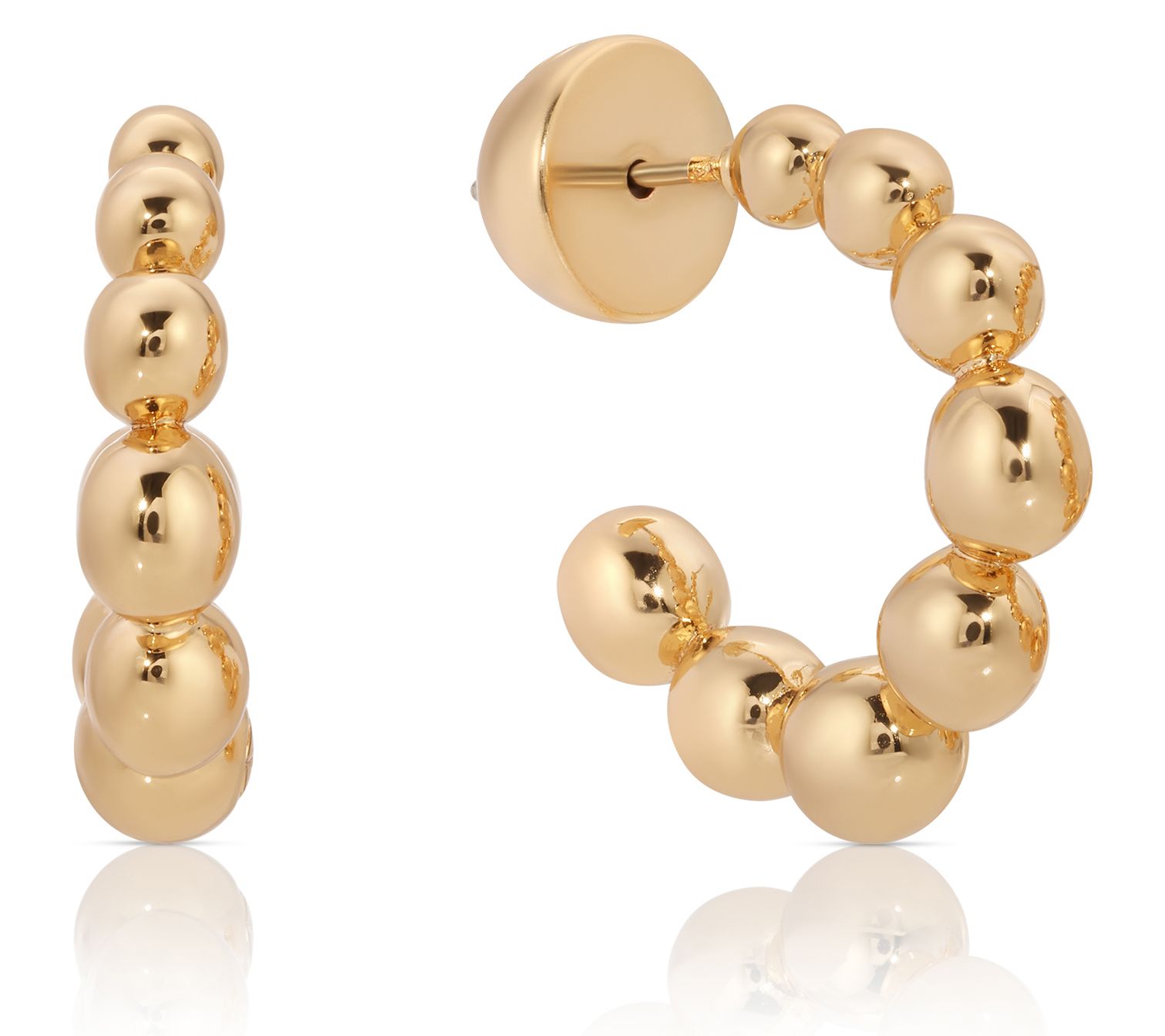 Ettika Bubble Huggie Hoop Earrings