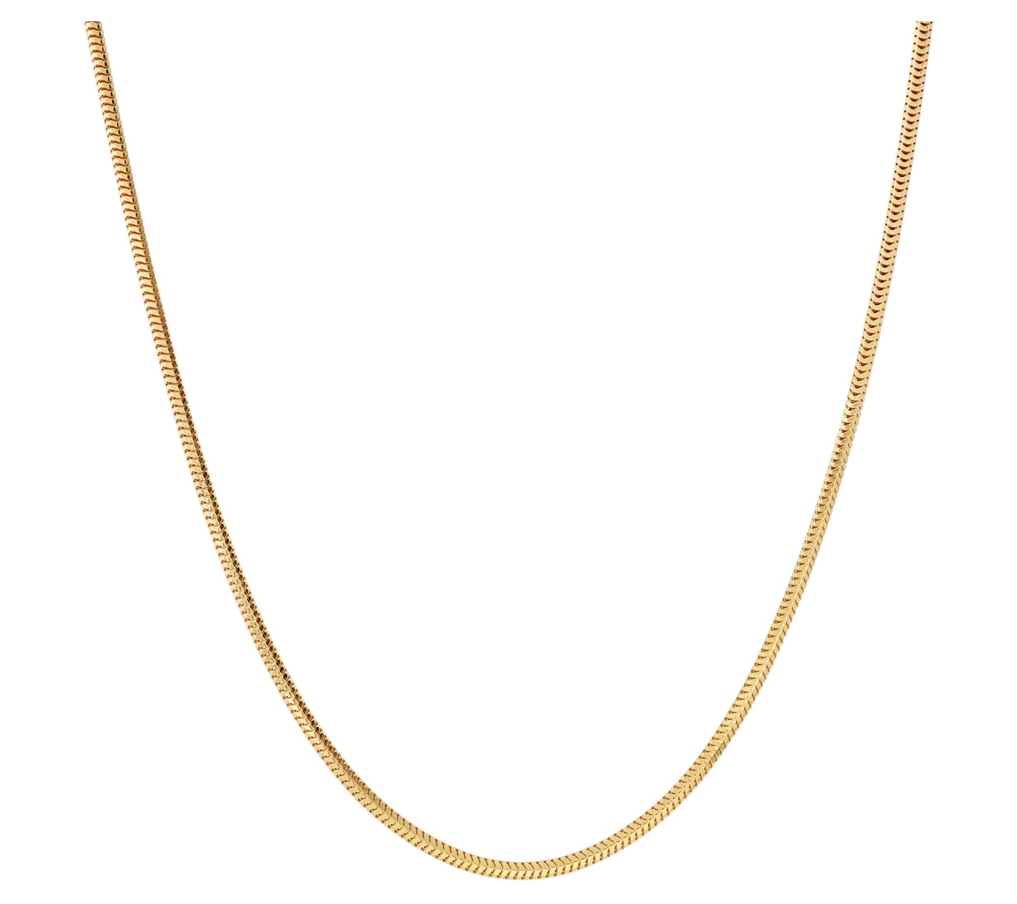 Ultrafine 950 Silver 18" Snake Chain Necklace w/ Magnet