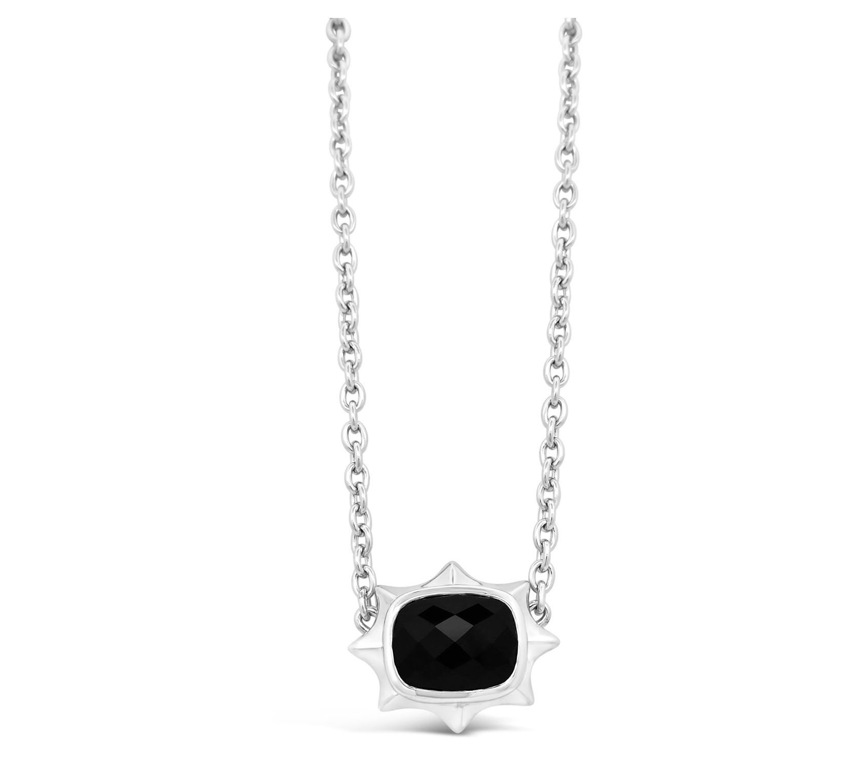 Margo Manhattan Sterling Silver Black Onyx EllaNecklace