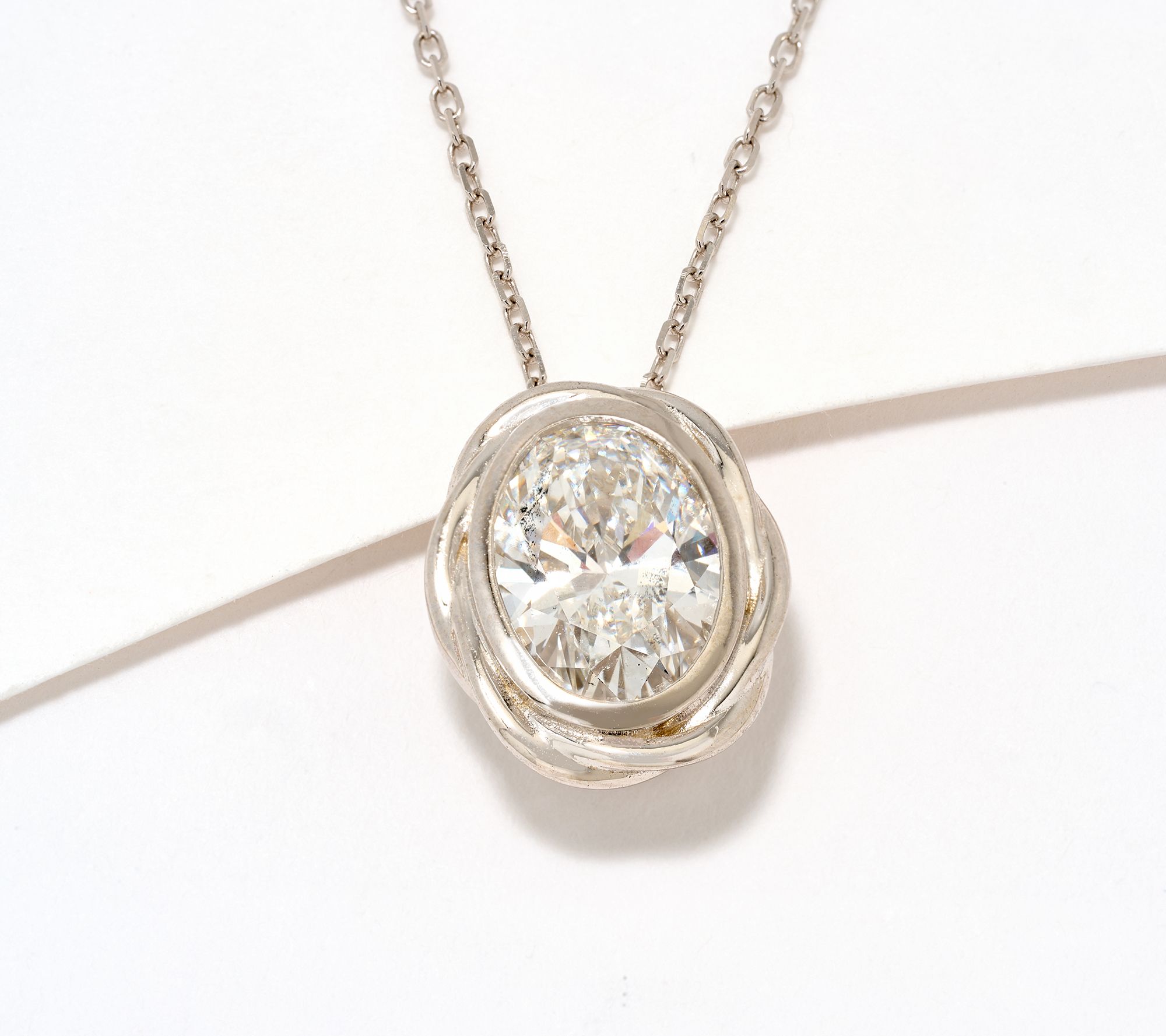 XO TACORI Lab Grown Diamond 1.50 cttw Oval Necklace, 14K