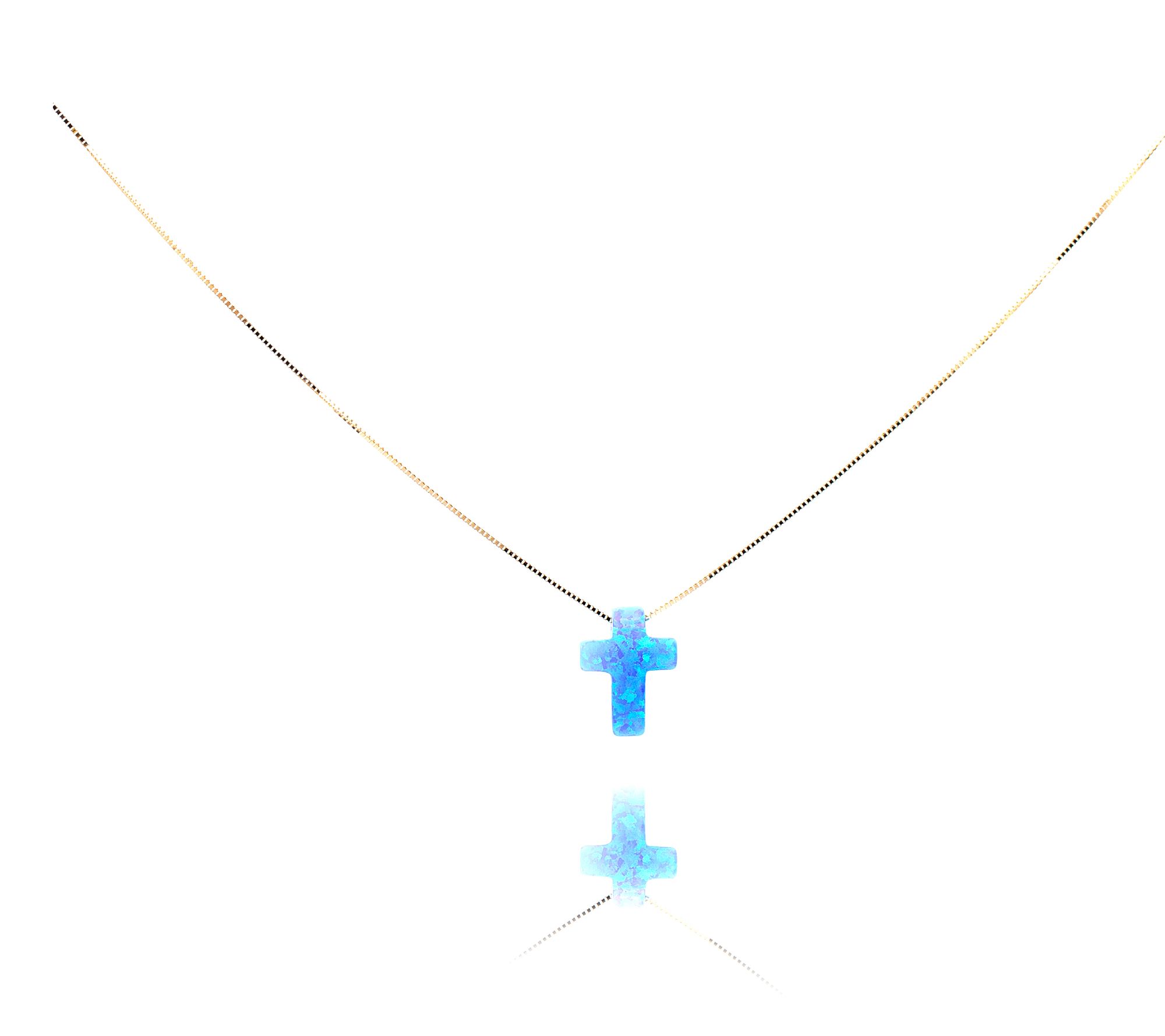 Adi Paz 14K Gold Simulated Opal MotifNecklace