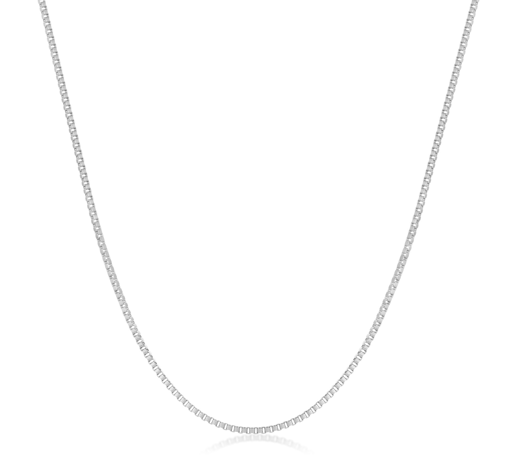 LYNX Men's 2MM Stainless Steel Box Chain Necklace
