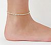 UltraFine Silver 9" Diamond-Cut Bead Anklet, 2 of 3