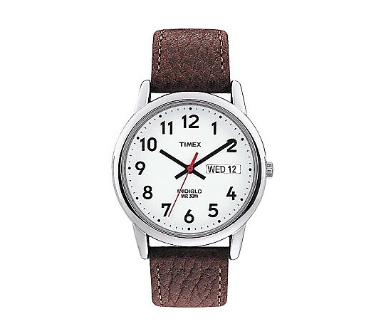 Timex Men's Easy Reader Brown Leather Strap Watch