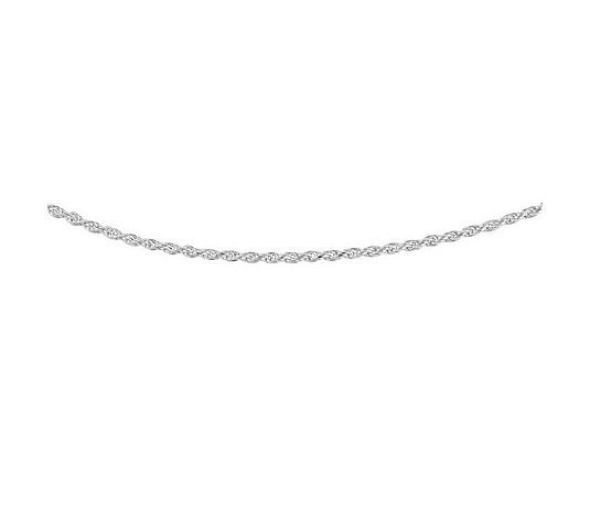 Sterling 18" Diamond-Cut Solid Rope Chain