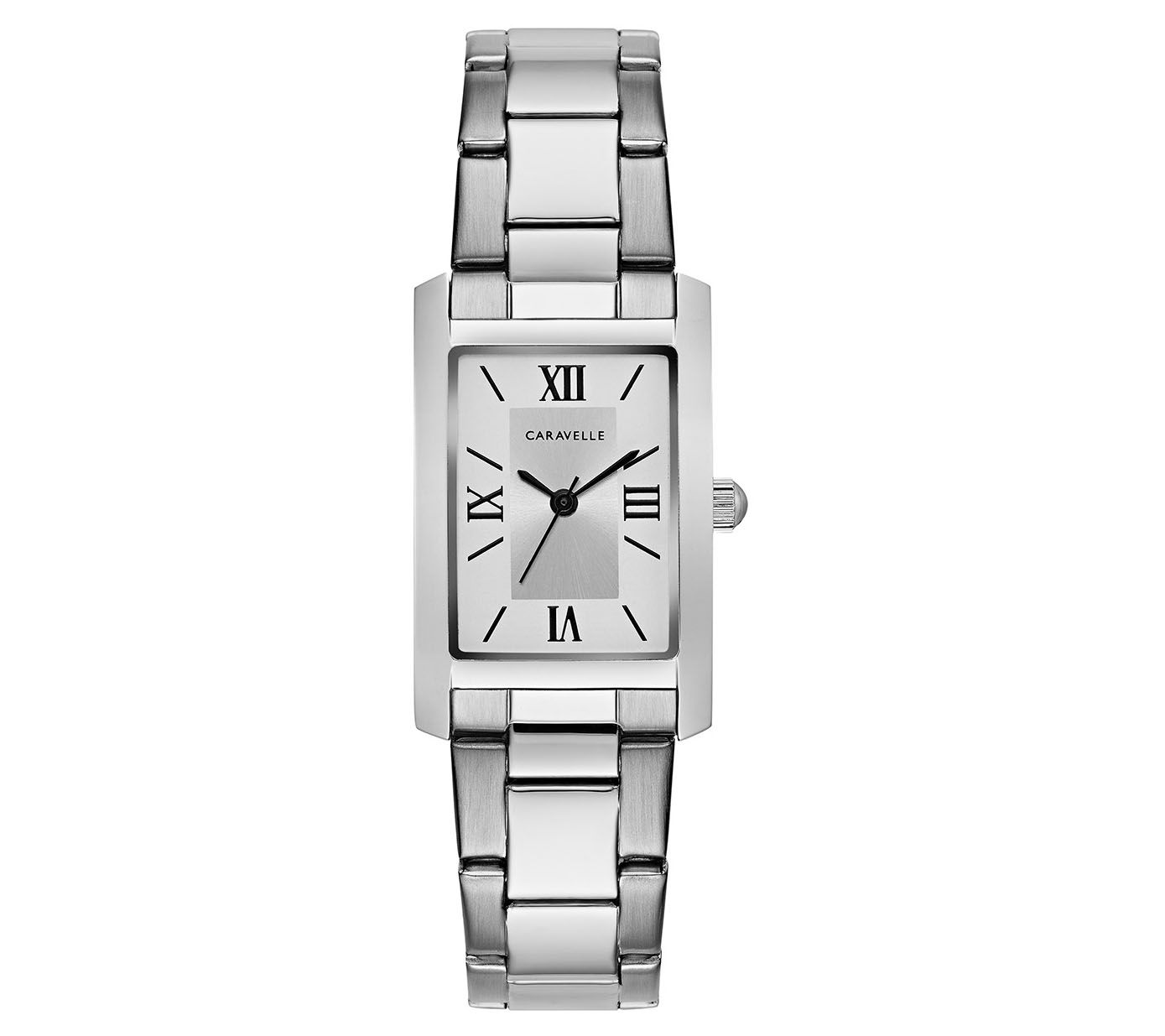 Caravelle by Bulova Women's Stainless Rectangle Case Watch