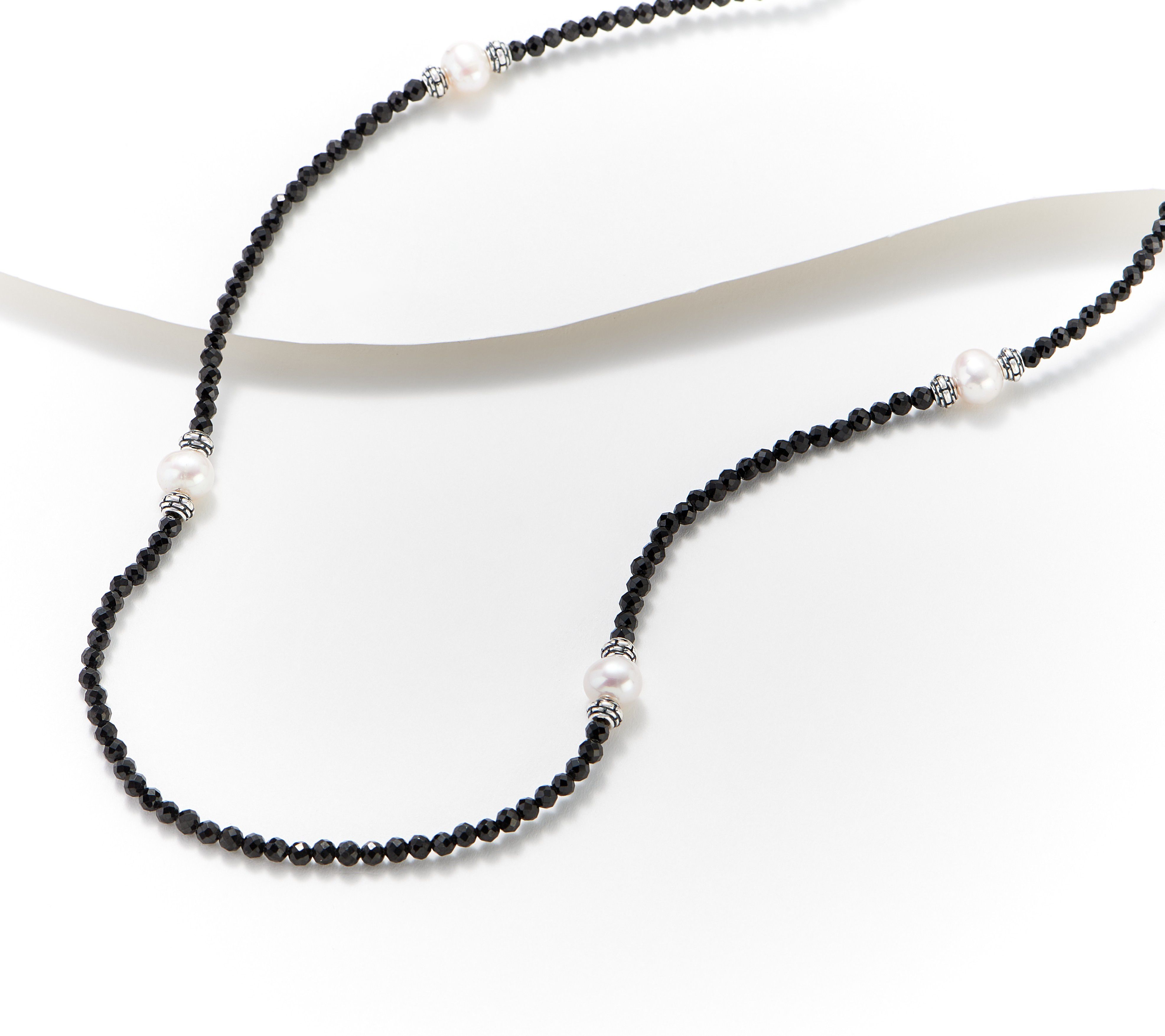 Black spinel shop necklace qvc