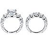 Diamonique 9.20 cttw Bridal Ring Set, Sterling Silver, 2 of 2