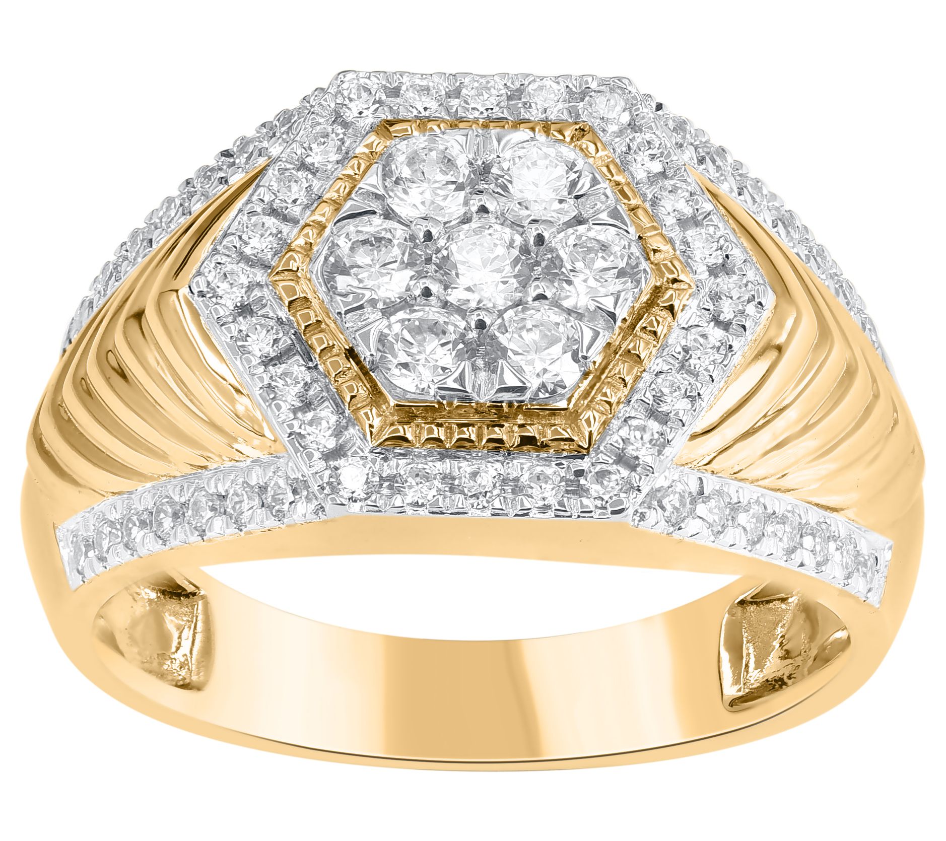 Affinity Diamonds Men's 1.00 cttw Ring, 14K Gold