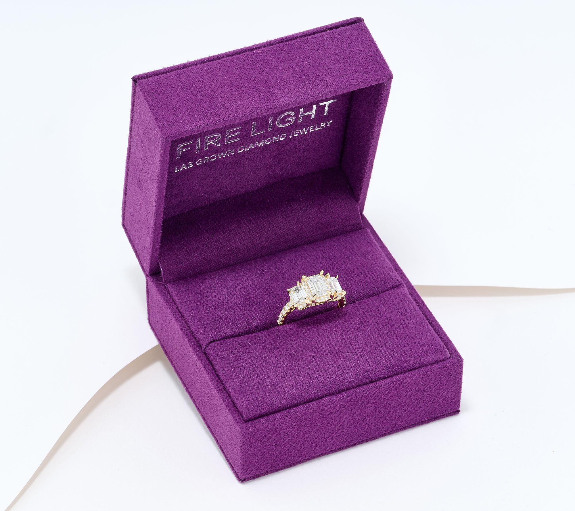 Fire Light Lab Grown Diamond 2.50 cttw Ring, 14K Yellow