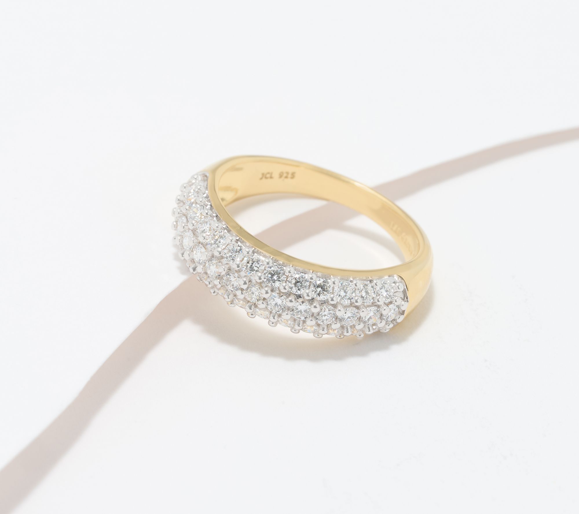 Fire Light Lab Grown Diamond 1.00 cttw Pave Band, Sterling