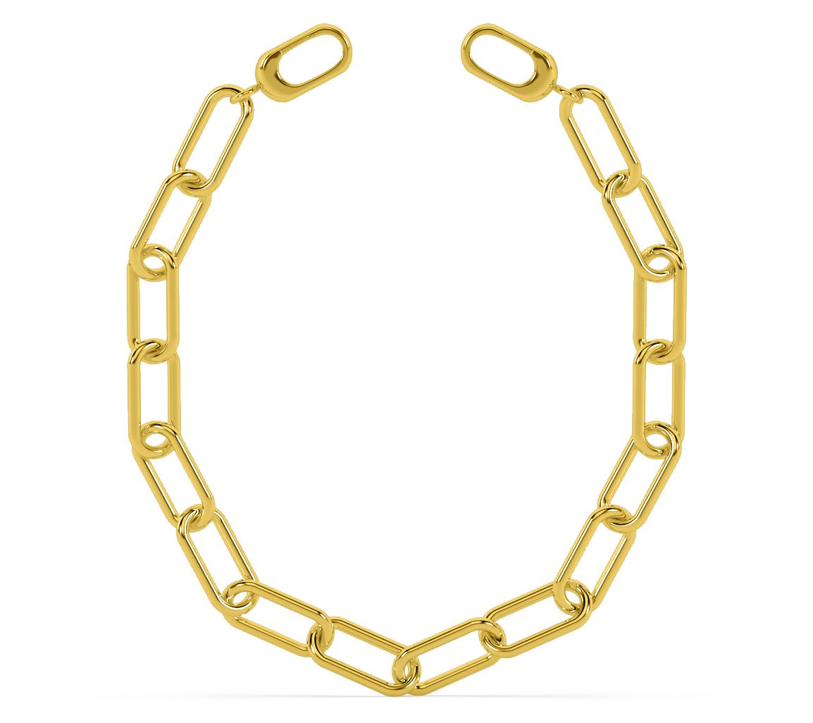 ONI Fine Jewelry Sterling Silver Bold Clip Bracelet