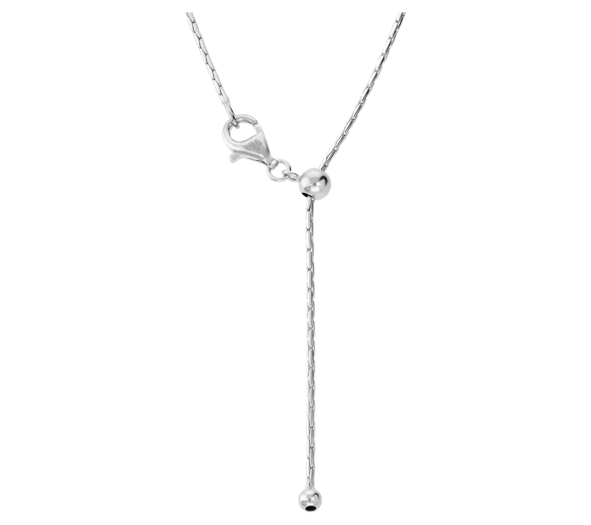 Louis Dell'Olio Sterling Silver Cardano SlidingNecklace