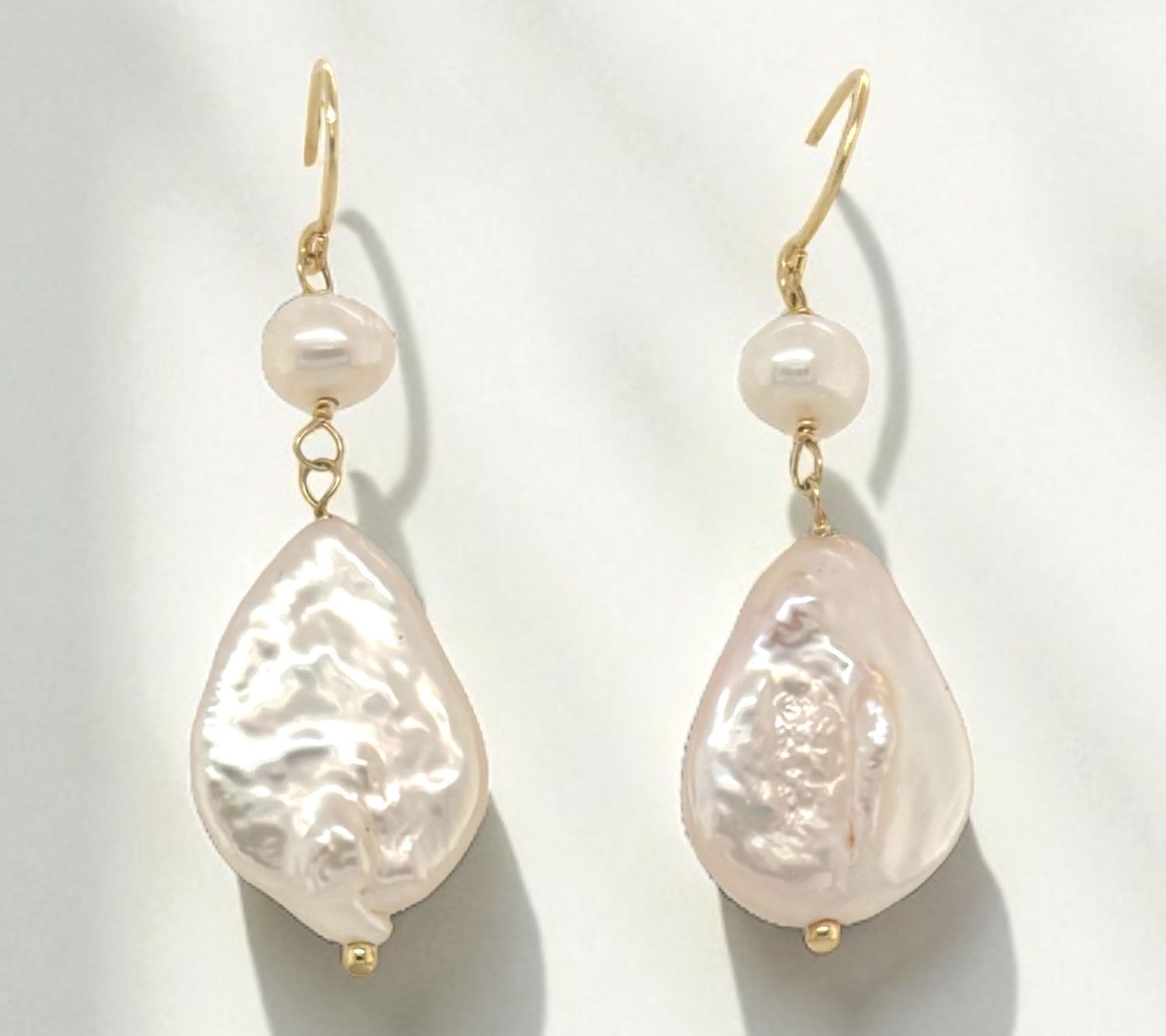 Alkeme 10K Cultured Pearl "Touched by Glow" Drop Earrings