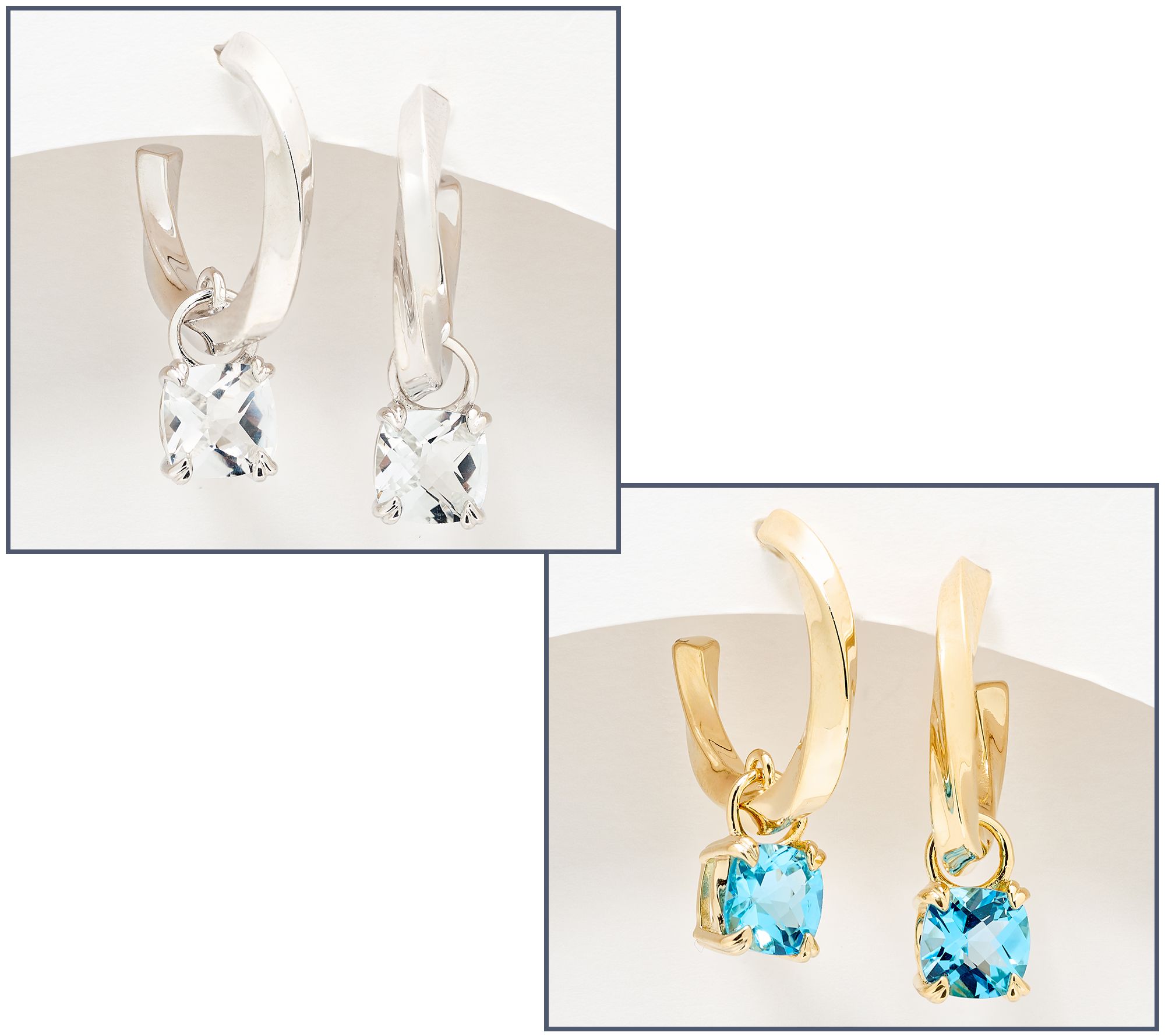 Christian James by Scott Grimes Ripple Gemstone Drop Earrings - QVC.com