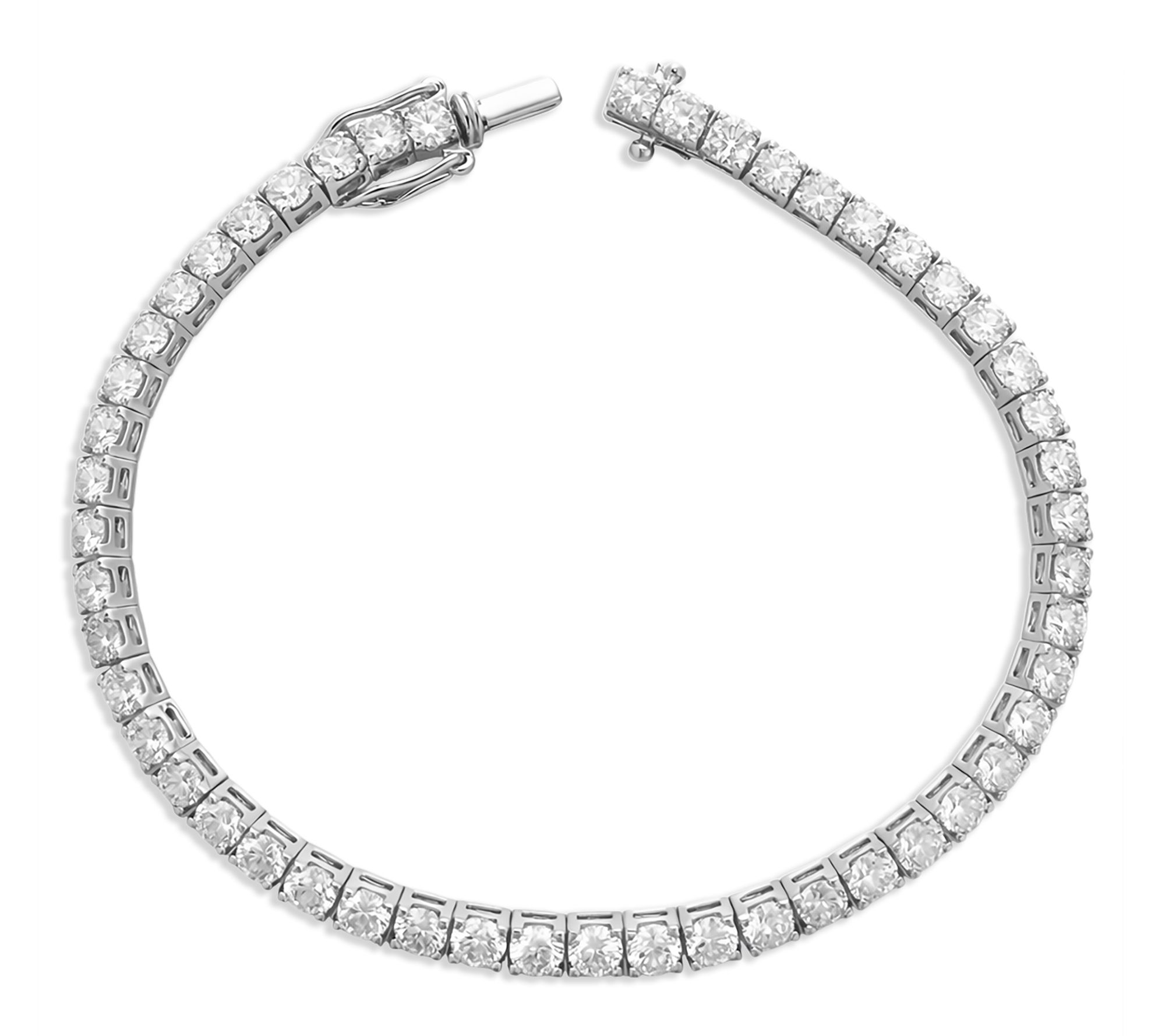 Fire Light 8.00 cttw Lab Grown Diamond Bracelet, Sterling