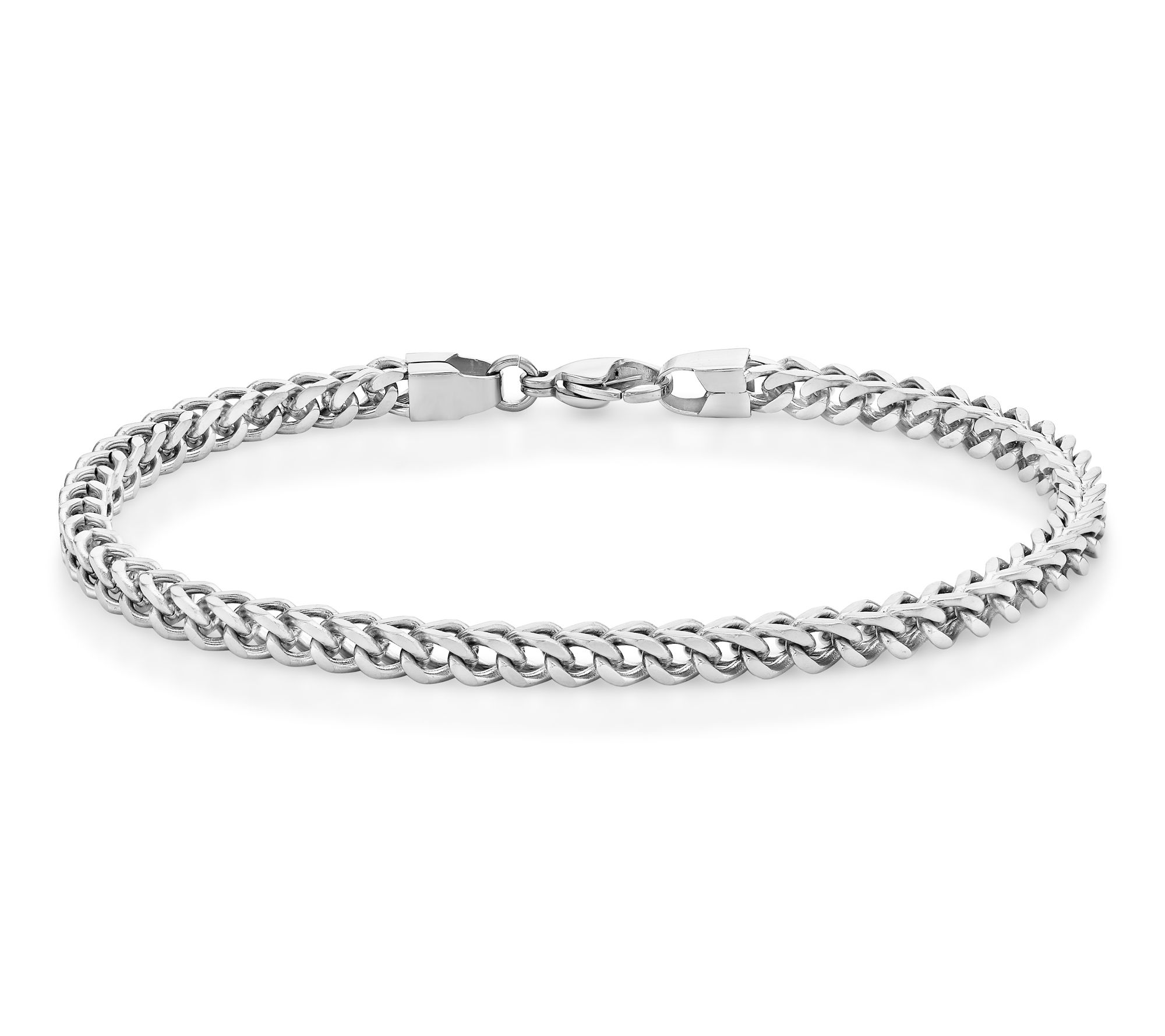 LYNX Men's Stainless Steel Foxtail 9" Bracelet