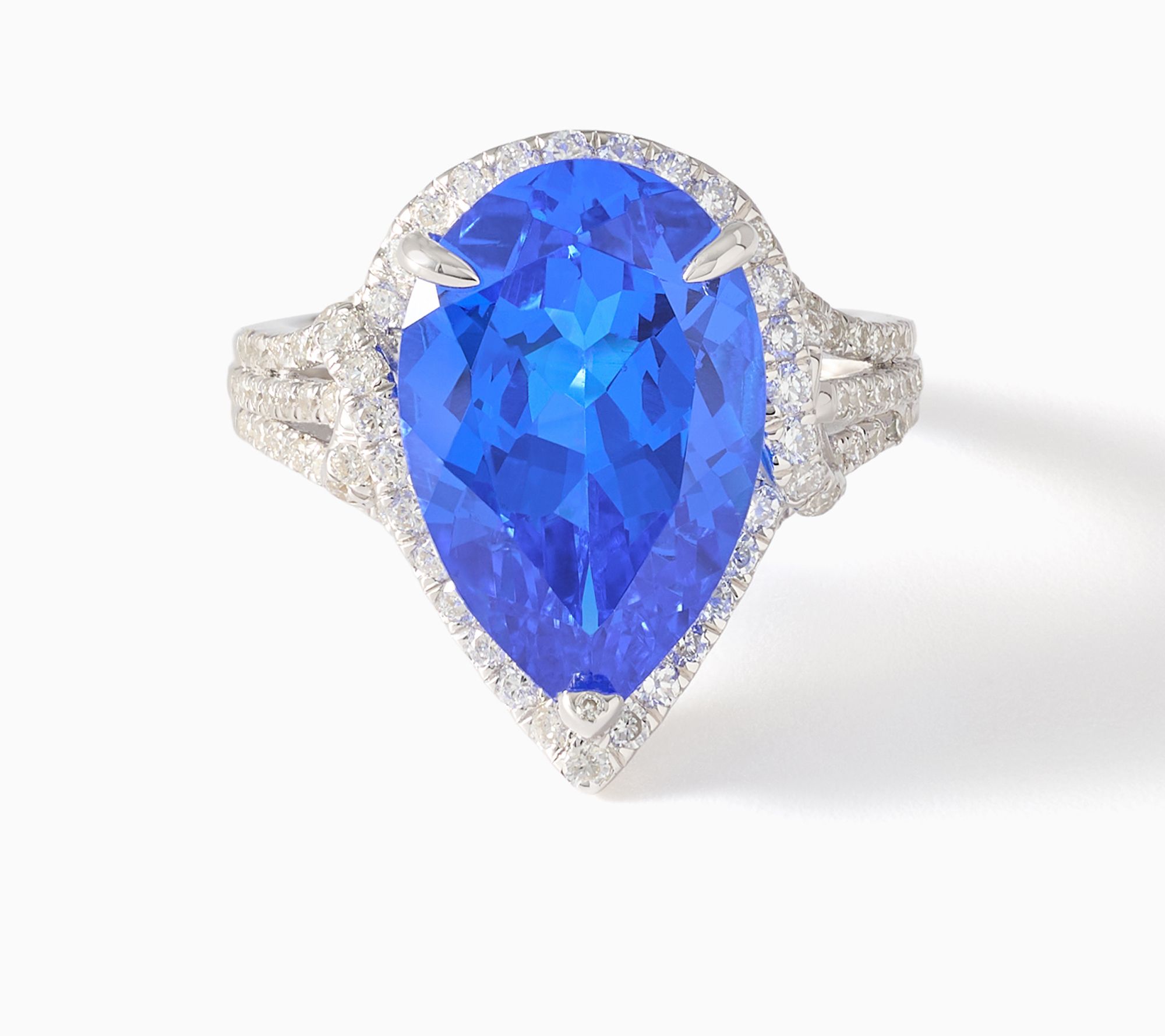 Gemistry Lab Grown Gemstone & Diamond Halo Ring, Sterling Silver