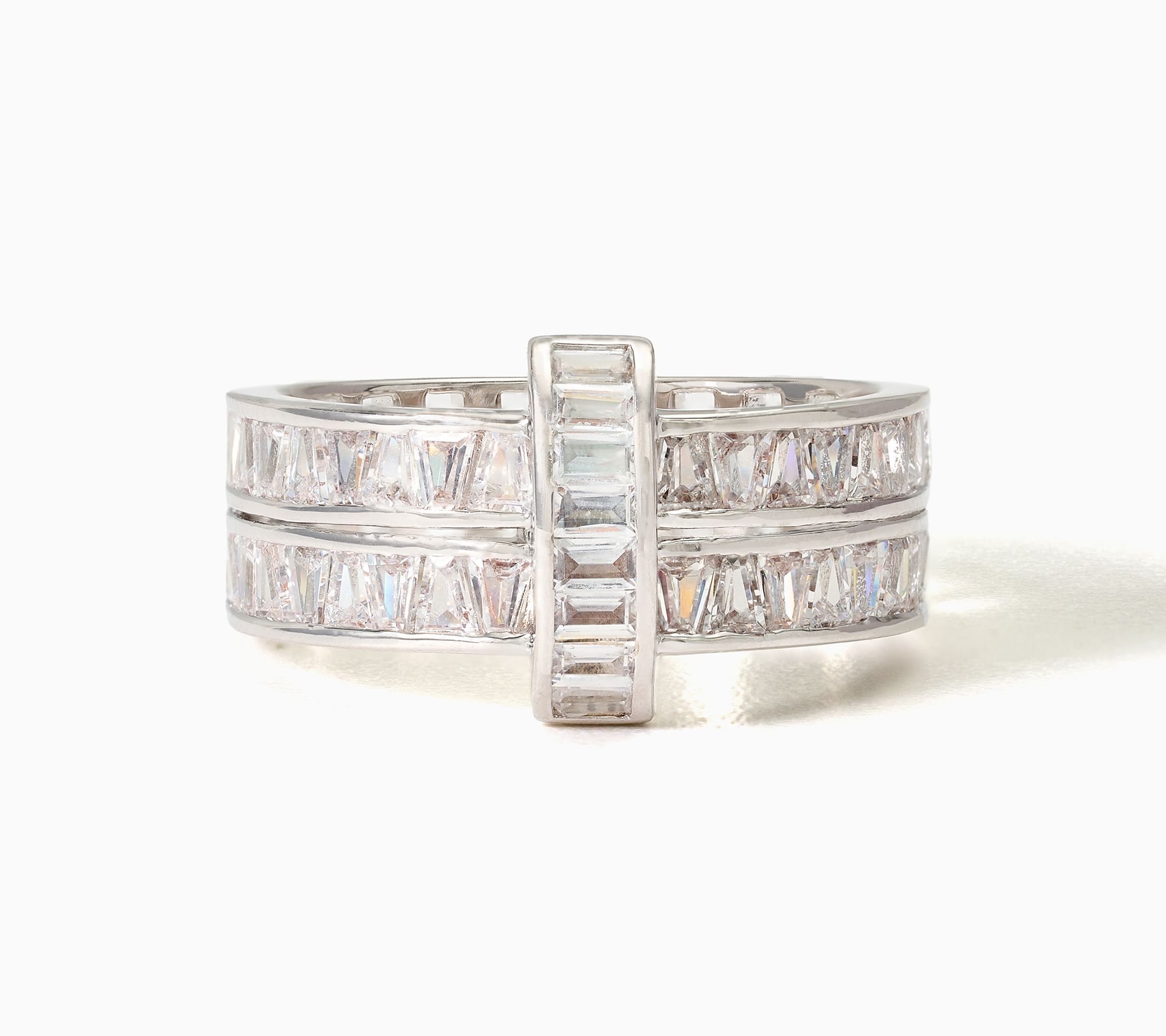 Diamonique Italia Bronze Open Worked Band Ring