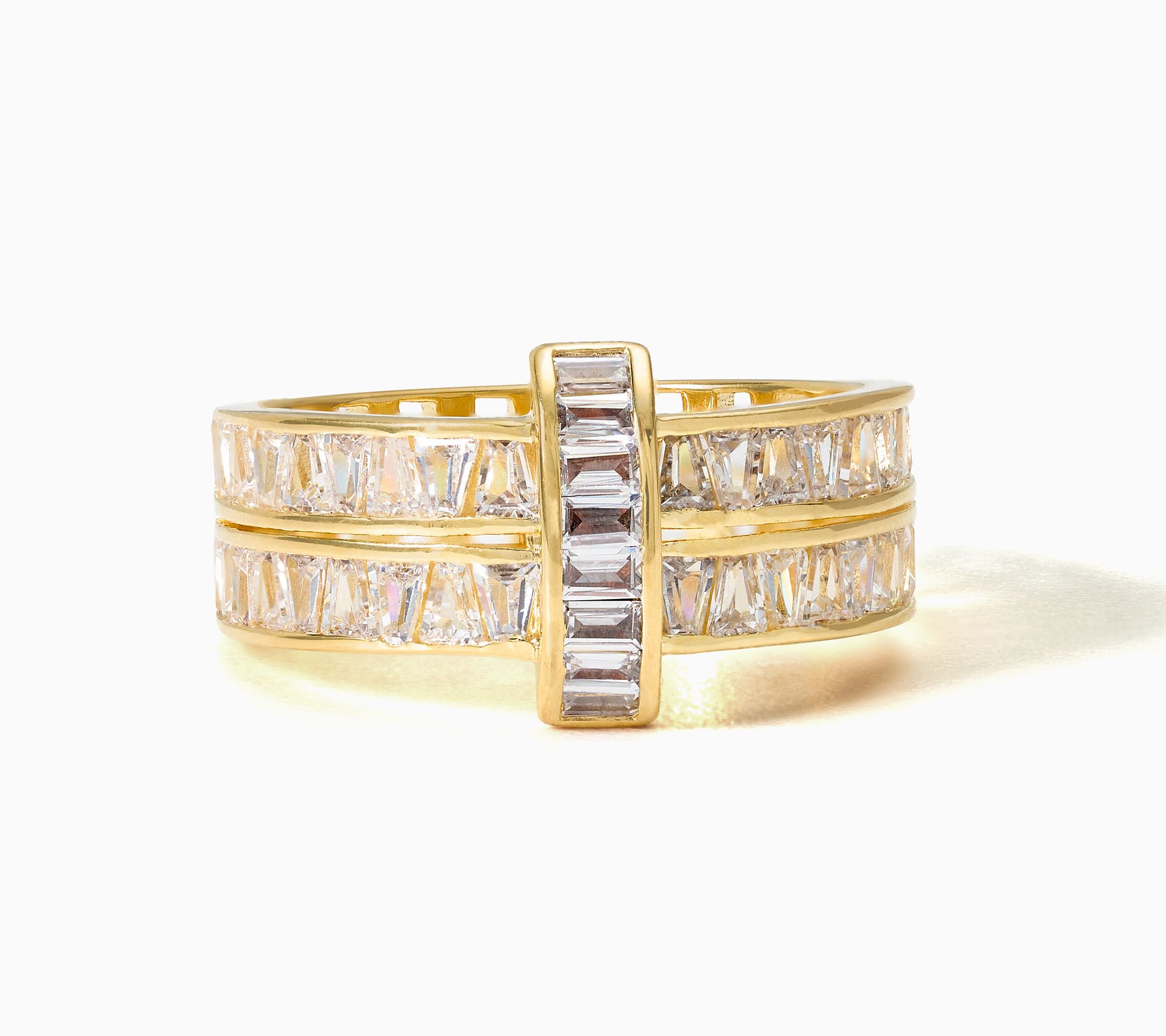 Diamonique Italia Bronze Open Worked Band Ring