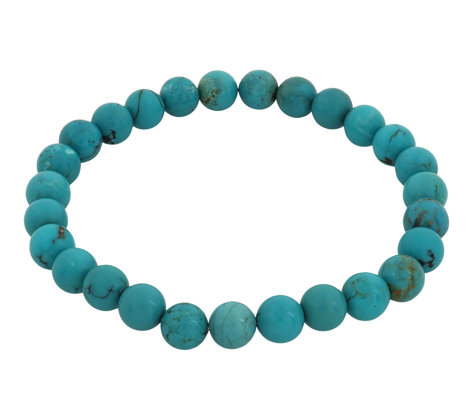 Sterling Silver Beaded Turquoise Bracelet