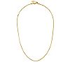 Italian Silver 14K Yellow Gold-Plated 22"  BoxNecklace, 4.3g, 3 of 3
