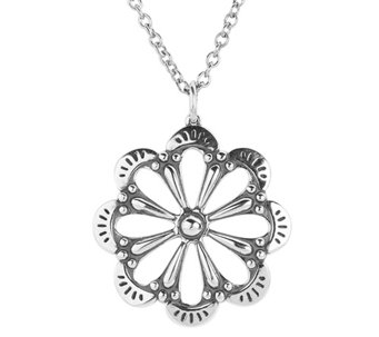 American West Sterling Silver Classics Pendant with Chain - J486022