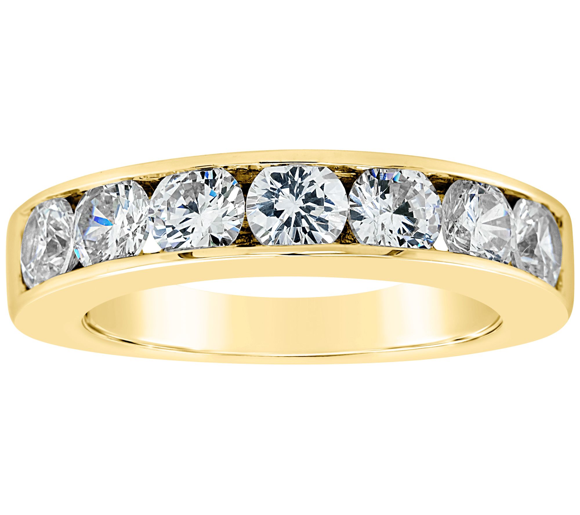 Affinity 14K Gold Channel Set 1.70 cttw D iamond Ring