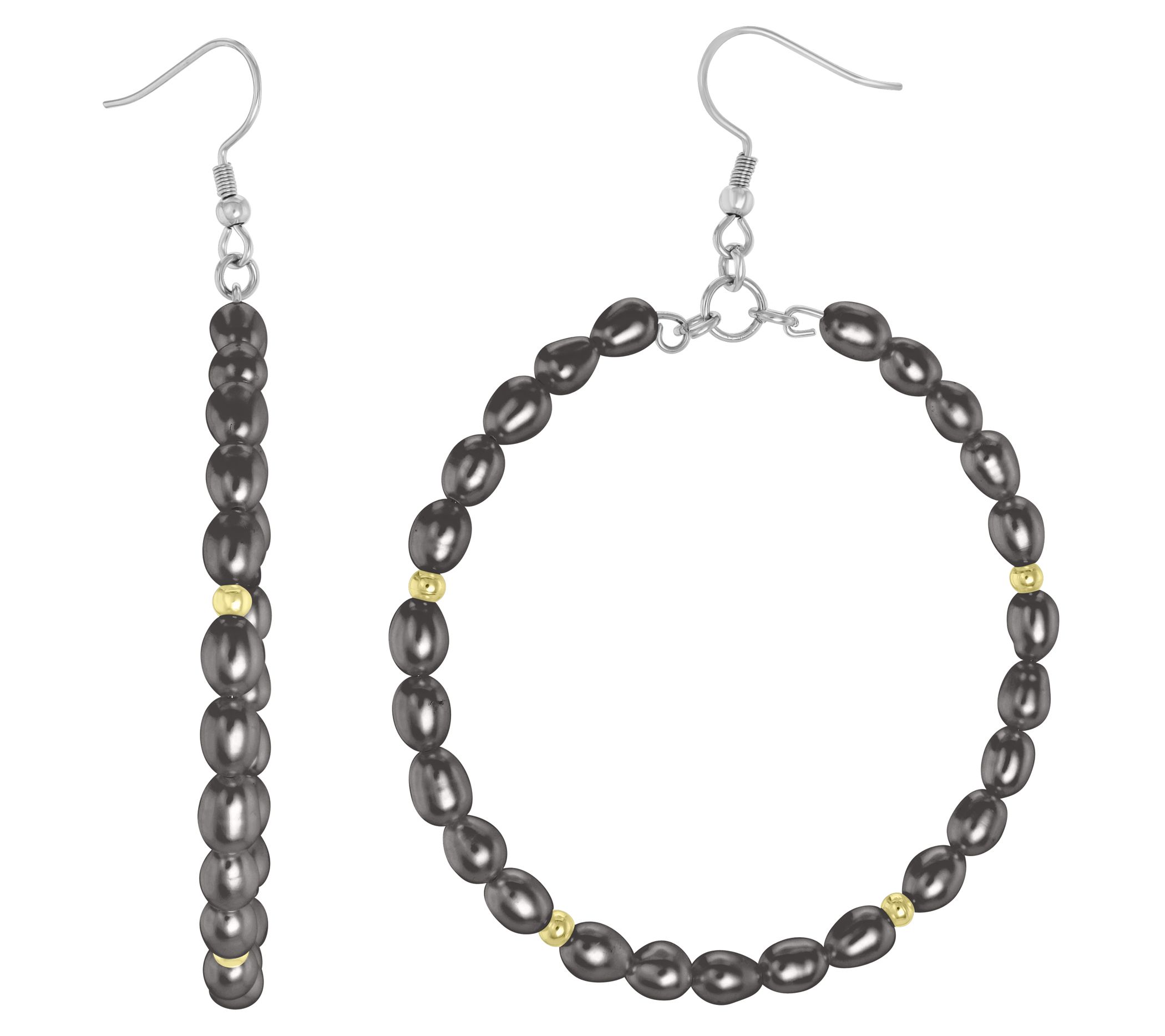 Qvc steel by on sale design hoop earrings