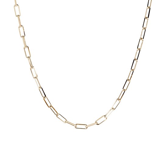 Diamonique 18" Paperclip Link Necklace, Sterling Silver