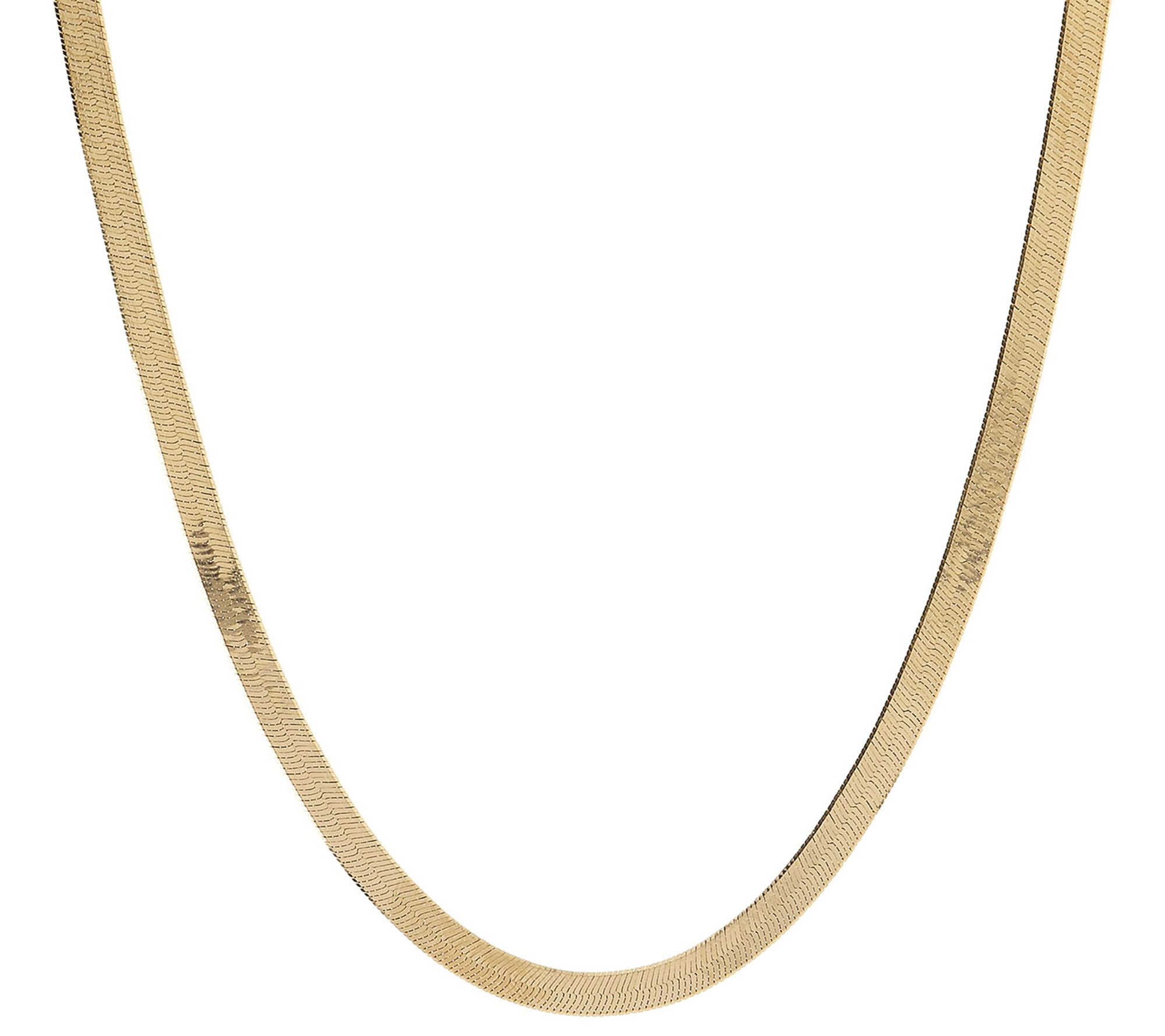 Italian Silver 18" Flexible Herringbone Necklac e, 6.5g