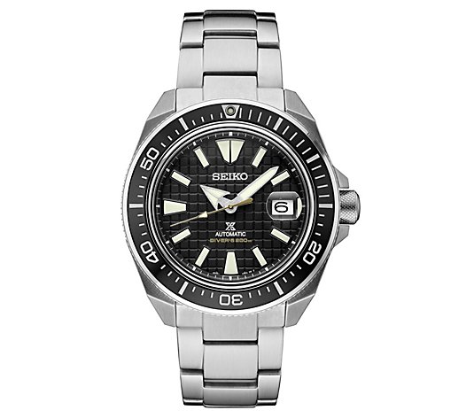 Seiko Men's Prospex Automatic Stainless Steel Black Dial Watch