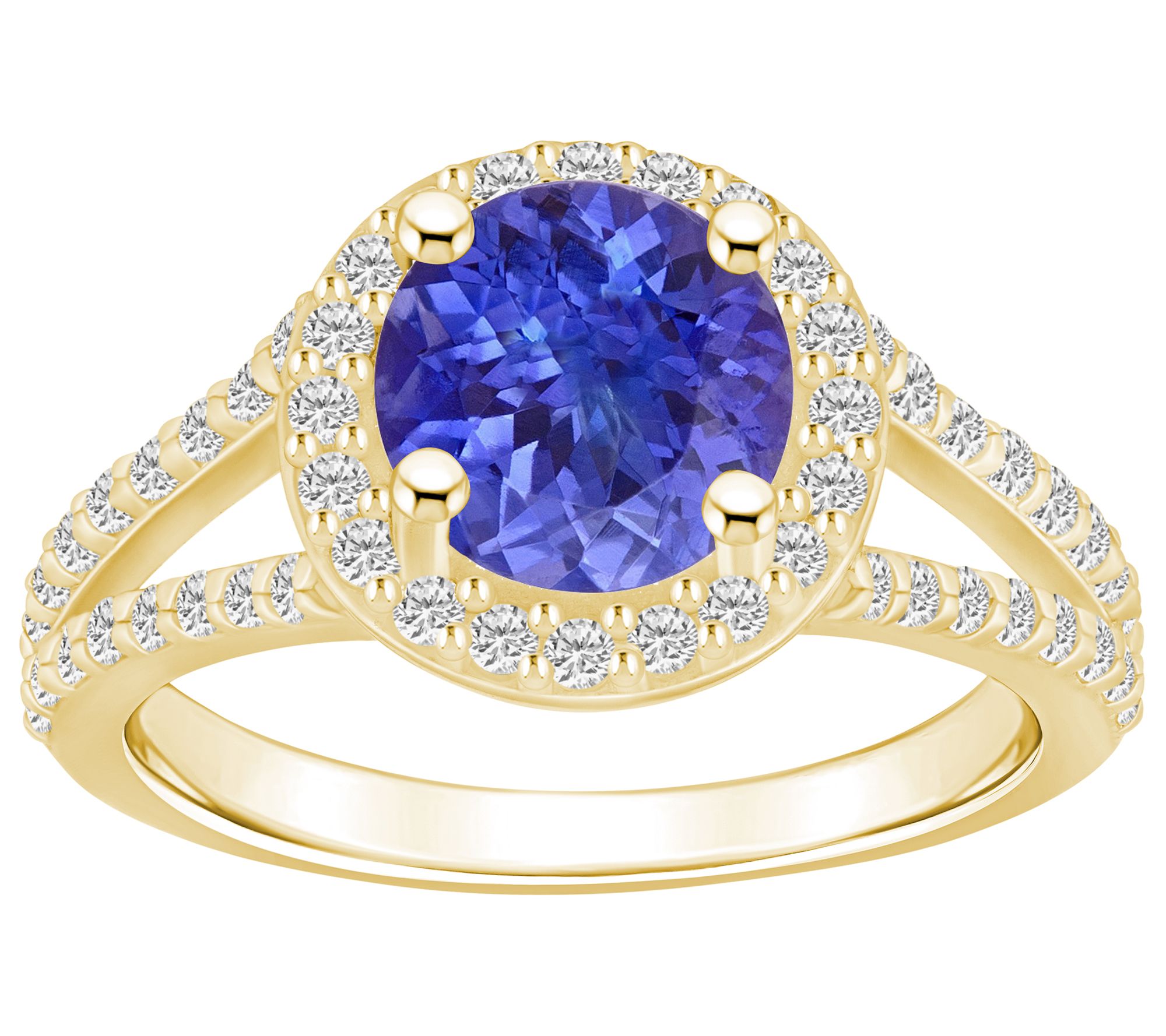 Affinity Gems 2.00 cttw Tanzanite & Diamond Ring, 14K Gold