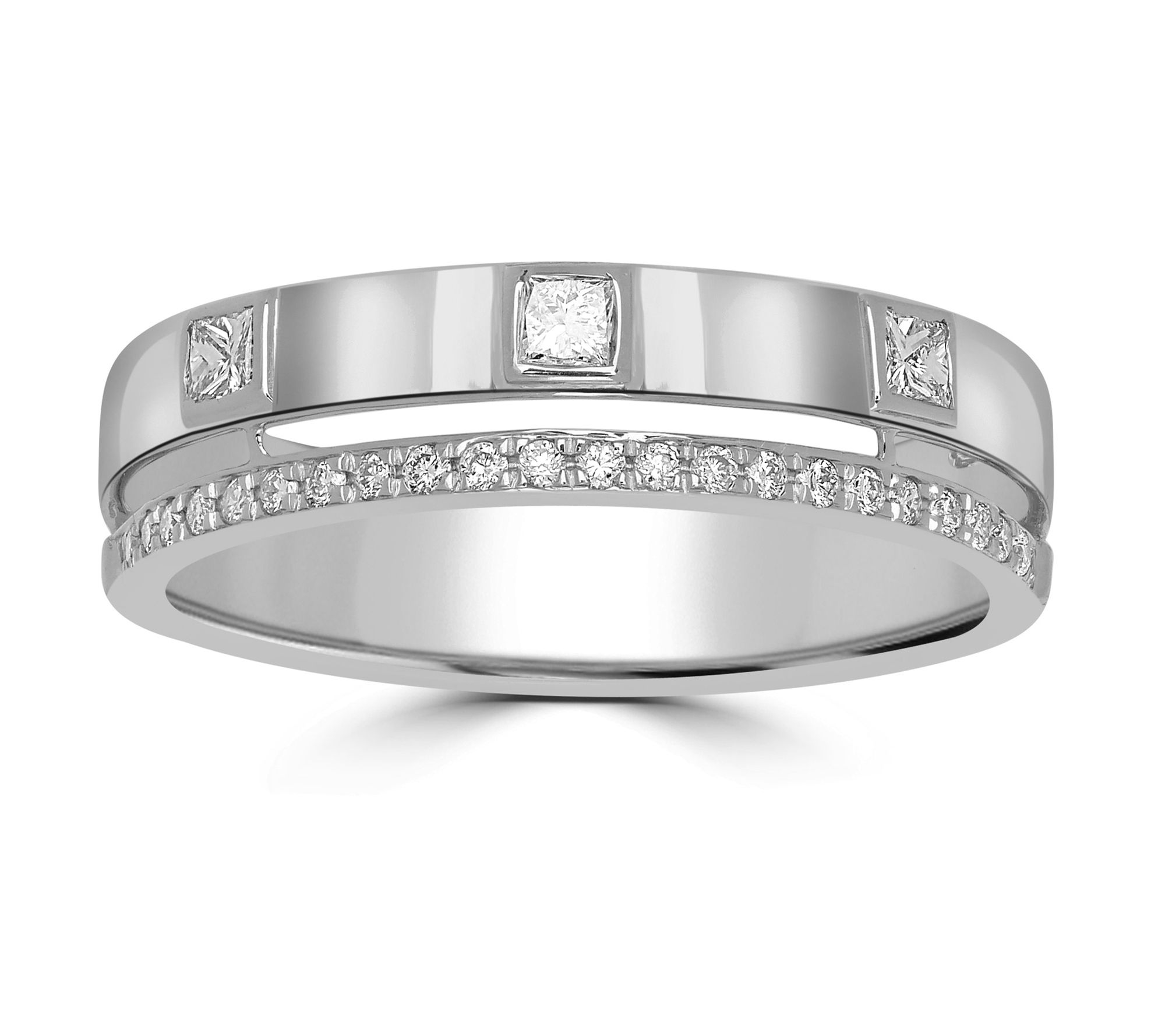 Affinity Diamonds 0.25 cttw Band Ring, 14K White Gold
