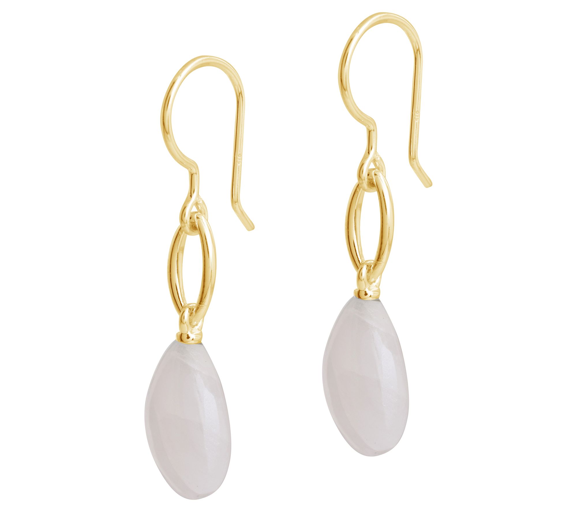 Affinity Gems Rainbow Moonstone Bead Earrings, Sterling