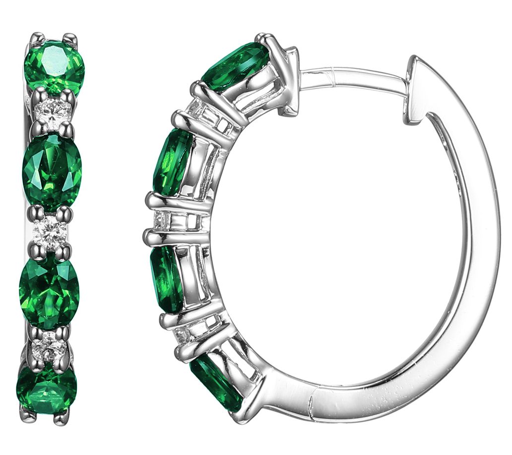 Qvc hot sale emerald earrings