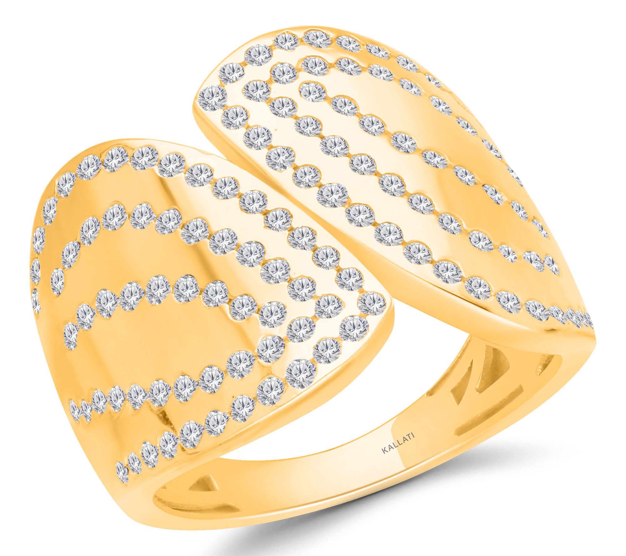 KALLATI 14kt Yellow Gold Diamond Ring