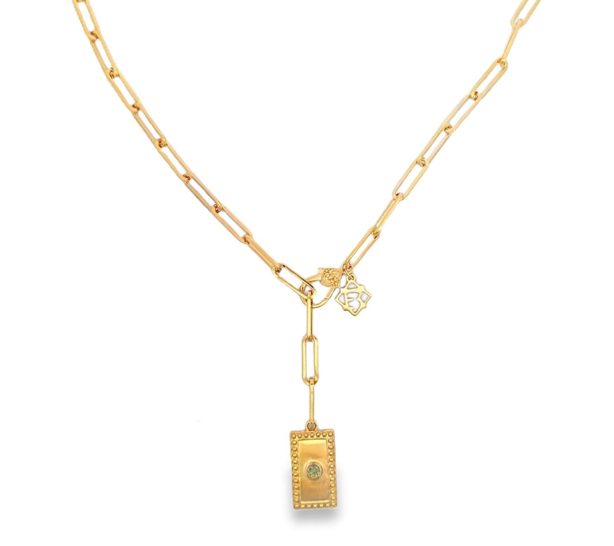 Elyse Ryan 14K Gold Clad Yiyi Gemstone Necklace