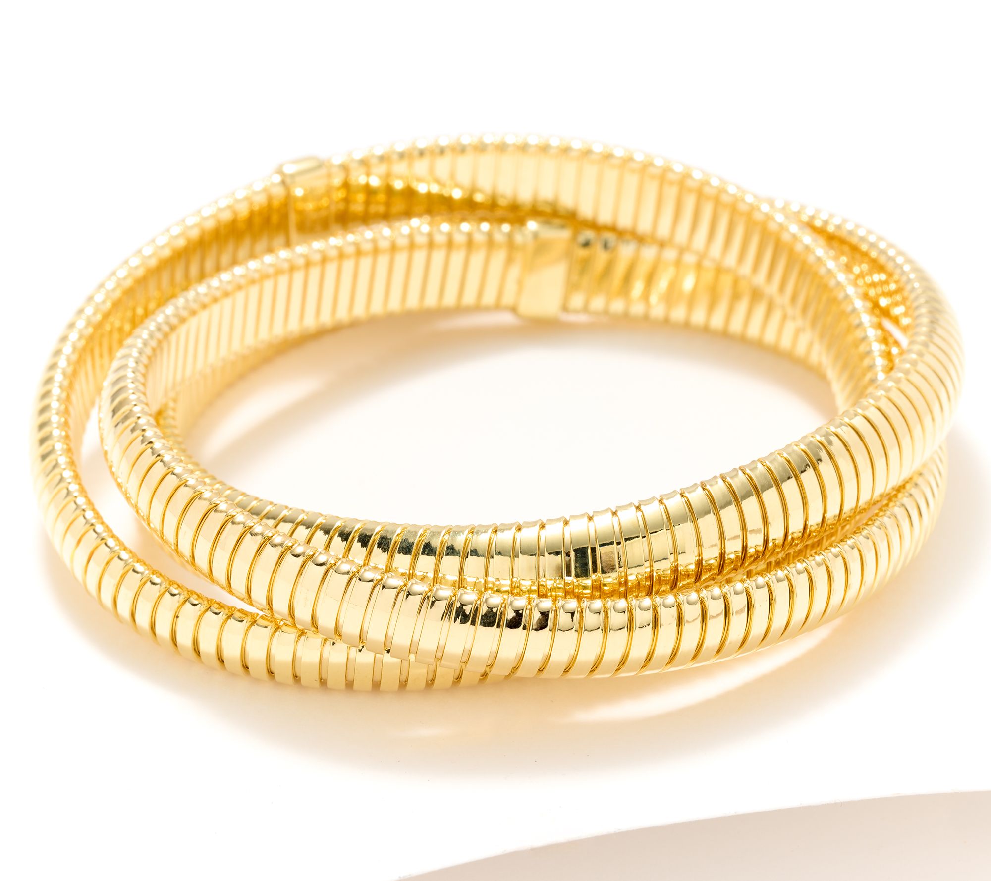 "As Is" David Markstein Bronze Three Strand Slip On Bracelet