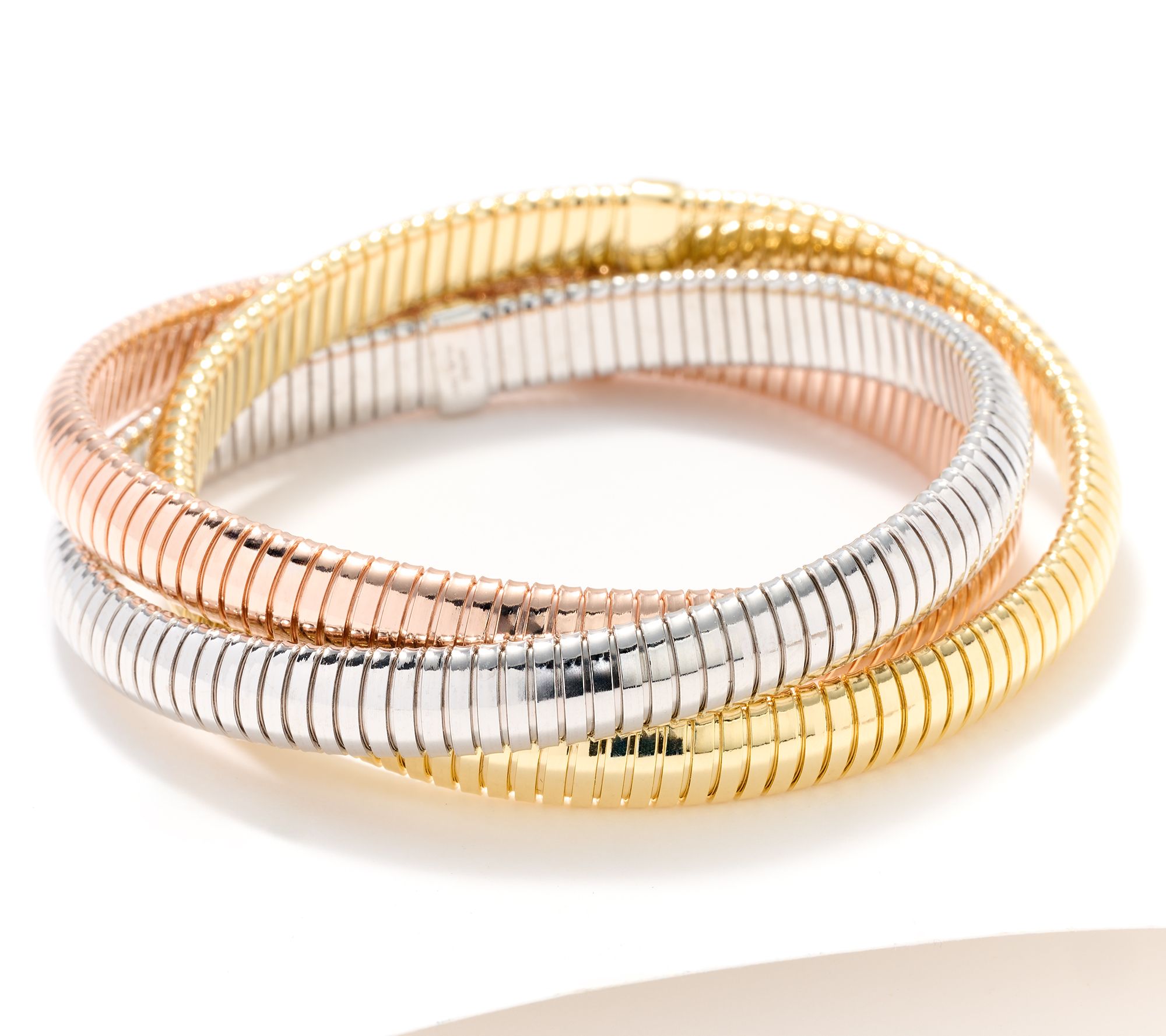 "As Is" David Markstein Bronze Three Strand Slip On Bracelet