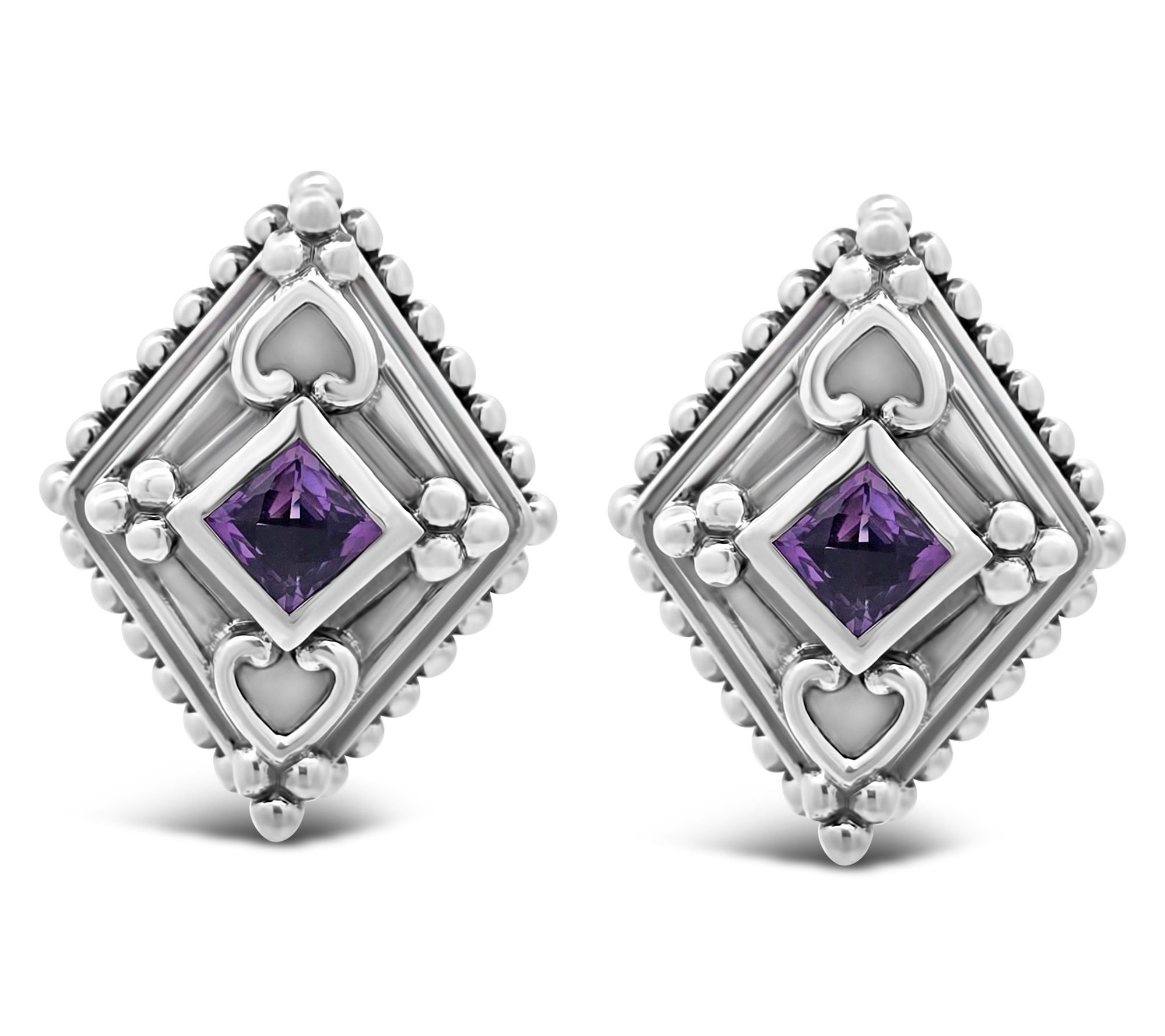 Elyse Ryan Sterling Cecile Gemstone Earrings