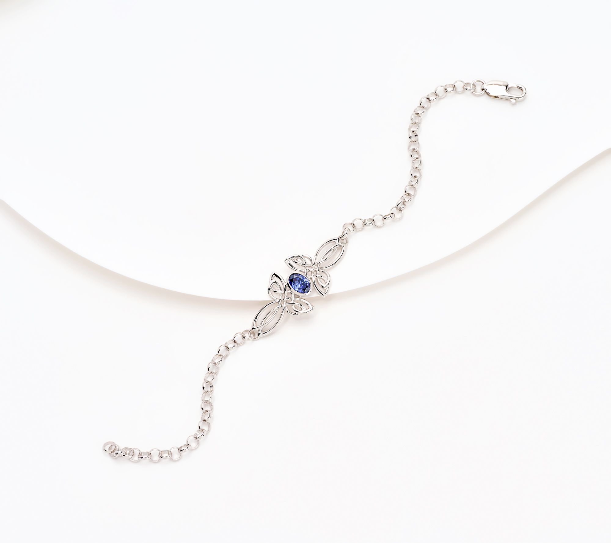 "As Is" Fado Sterling Silver Celtic Angel Bracelet