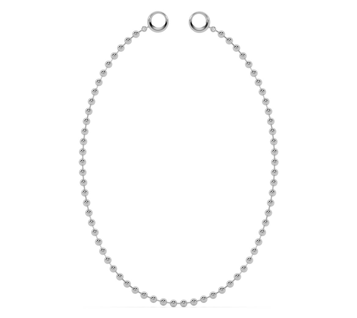ONI Fine Jewelry Sterling Silver Maxi Sphere Choker