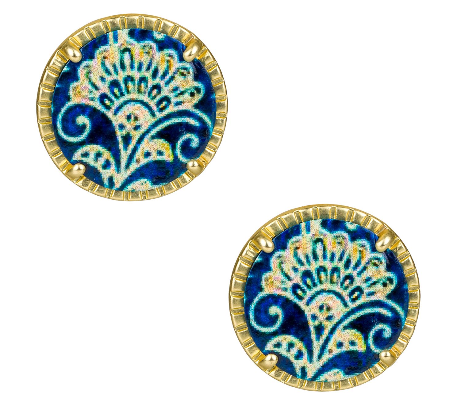 Patricia Nash Thaleia Button Earrings
