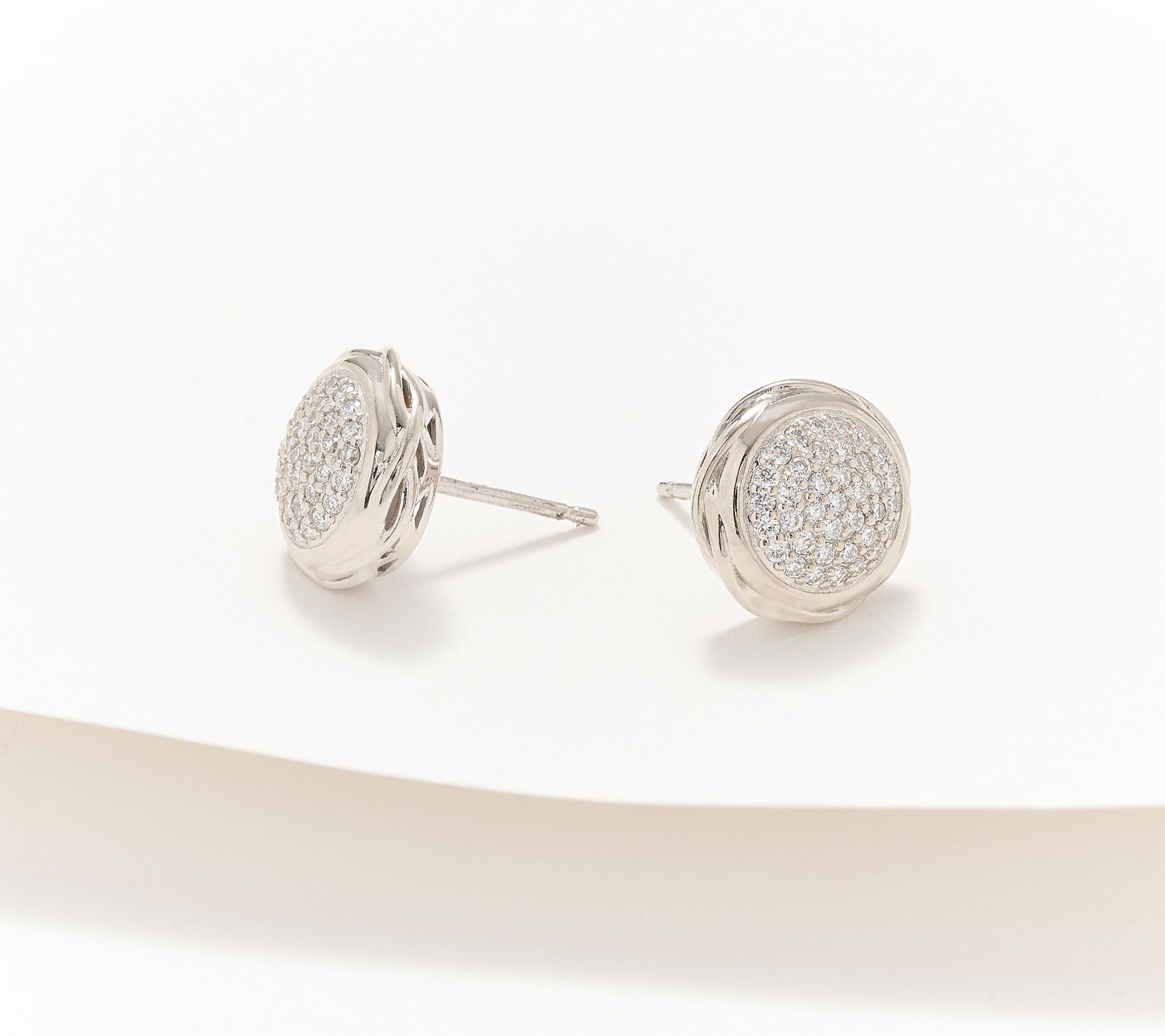 XO TACORI Lab Grown Diamond .42 cttw Pave Stud Earrings, 14K