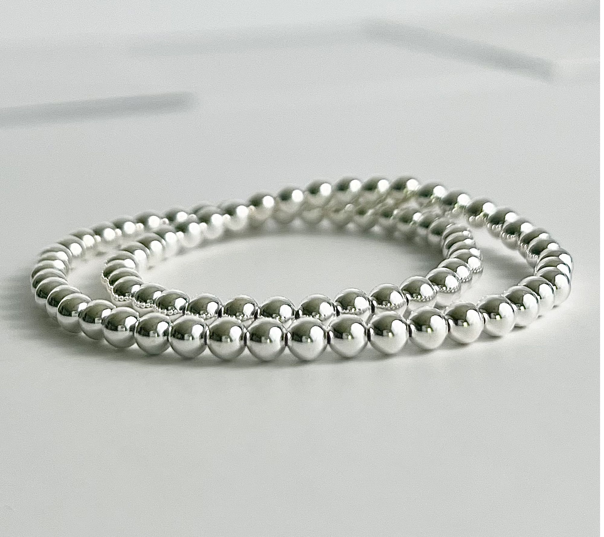 MaeMarie Wraps Silver Lining Double Slip On Bracelet, Sterling