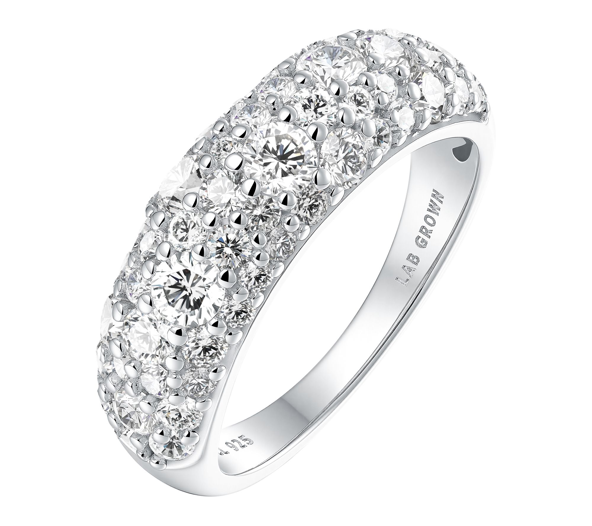 Jen By Jennfier Miller Lab Grown Diamond Cobblestone Band Ring